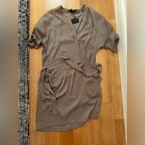 BCBGMAXAZRIA taupe dress